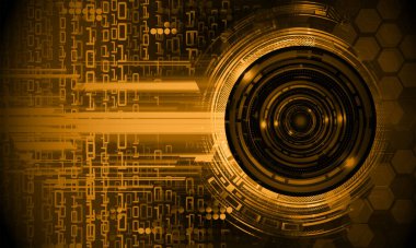 soyut teknoloji arka planı, vektör illüstrasyonu, siber güvenlik kavramı