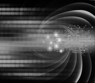 Siber devre gelecekteki teknoloji kavramı