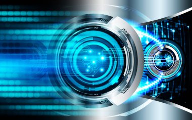 Siber devre gelecekteki teknoloji kavramı