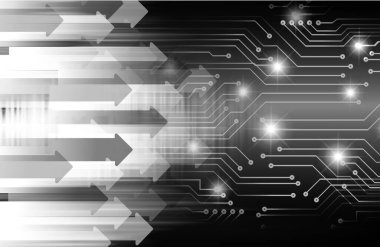 Siber devre gelecekteki teknoloji kavramı