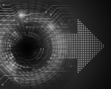 Siber devre gelecekteki teknoloji kavramı