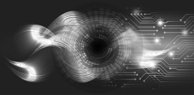 Siber devre gelecekteki teknoloji kavramı