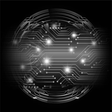 Siber devre gelecekteki teknoloji kavramı