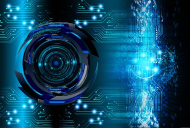 Siber devre gelecekteki teknoloji kavramı