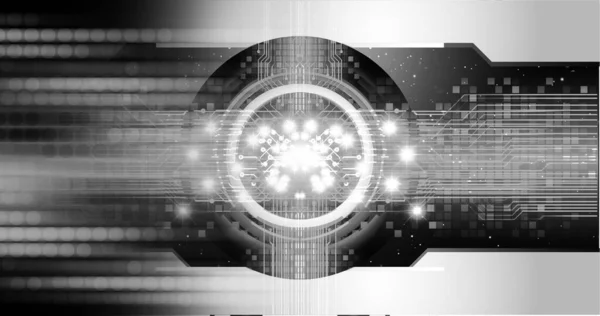 Cyber Circuit Toekomstige Technologie Concept Achtergrond — Stockfoto