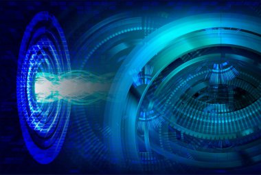 Siber devre gelecekteki teknoloji kavramı