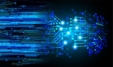 Siber devre gelecekteki teknoloji kavramı