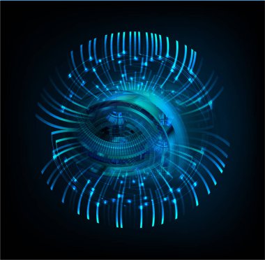 Siber devre gelecekteki teknoloji kavramı