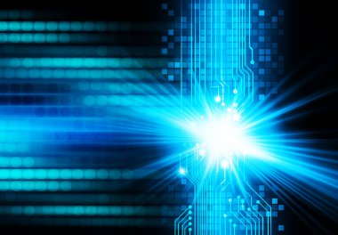 Siber devre gelecekteki teknoloji kavramı