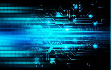 Siber devre gelecekteki teknoloji kavramı