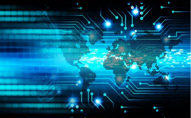 Siber devre gelecekteki teknoloji kavramı