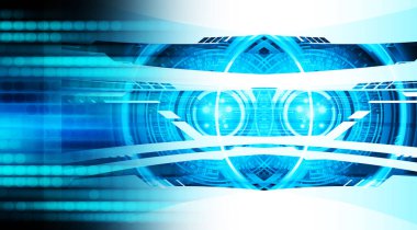 Siber devre gelecekteki teknoloji kavramı