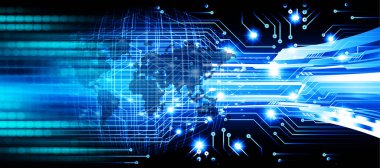 Siber devre gelecekteki teknoloji kavramı