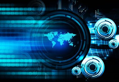 Siber devre gelecekteki teknoloji kavramı