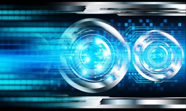 Siber devre gelecekteki teknoloji kavramı