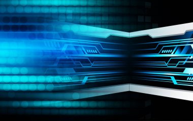 Siber devre gelecekteki teknoloji kavramı