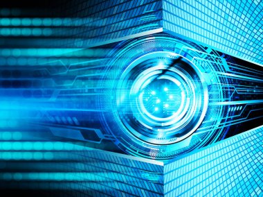 Siber devre gelecekteki teknoloji kavramı