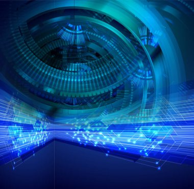 Siber devre gelecekteki teknoloji kavramı