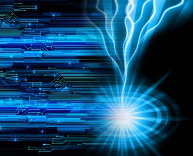 Siber devre gelecekteki teknoloji kavramı