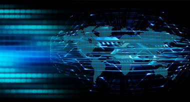 Siber devre gelecekteki teknoloji kavramı