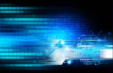 Siber devre gelecekteki teknoloji kavramı