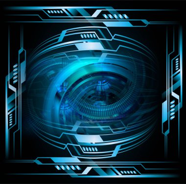 Siber devre gelecekteki teknoloji kavramı