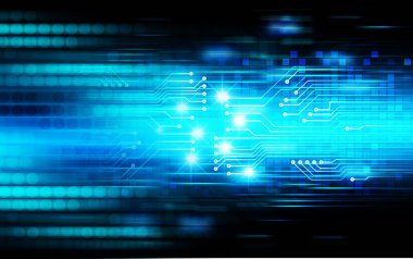 Siber devre gelecekteki teknoloji kavramı