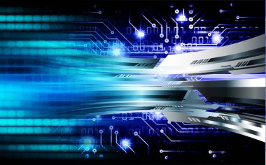 Siber devre gelecekteki teknoloji kavramı