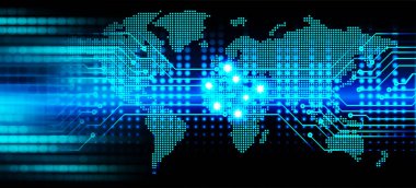 Siber devre gelecekteki teknoloji kavramı