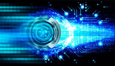 Siber devre gelecekteki teknoloji kavramı