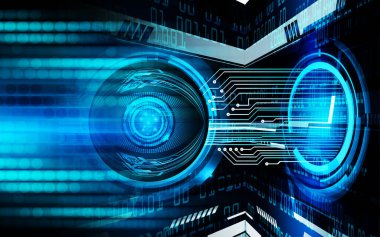 Siber devre gelecekteki teknoloji kavramı