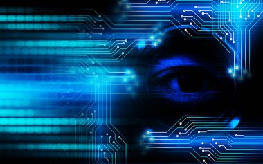 Siber devre gelecekteki teknoloji kavramı