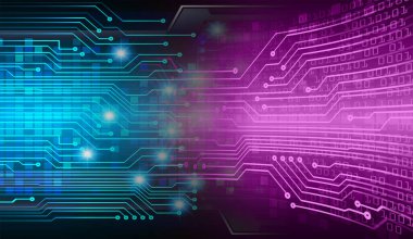 soyut teknoloji arka planı, vektör illüstrasyonu, siber güvenlik kavramı