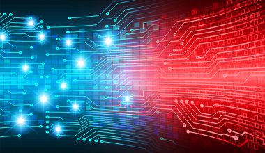 soyut teknoloji arka planı, vektör illüstrasyonu, siber güvenlik kavramı