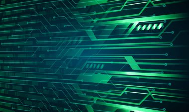 soyut teknoloji arkaplanı, vektör illüstrasyonu