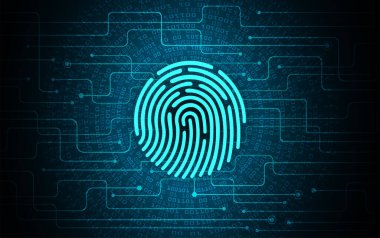 soyut teknoloji arka planı, vektör illüstrasyonu, siber güvenlik kavramı