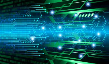 soyut teknoloji arkaplanı, vektör illüstrasyonu