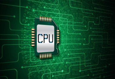 soyut teknoloji arka planı, vektör illüstrasyonu, siber güvenlik kavramı