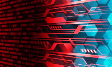 soyut teknoloji arkaplanı, vektör illüstrasyonu