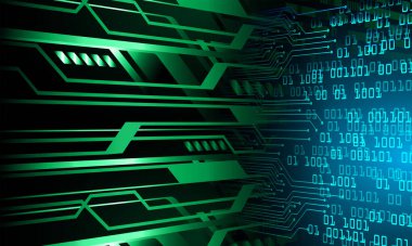 soyut teknoloji arka planı, vektör illüstrasyonu, siber güvenlik kavramı