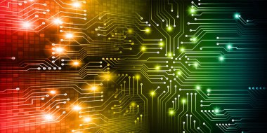 soyut teknoloji arka planı, vektör illüstrasyonu, siber güvenlik kavramı