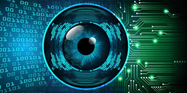 göz siber devre gelecekteki teknoloji konsepti