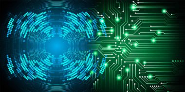 soyut teknoloji arka planı, vektör illüstrasyonu, siber güvenlik kavramı