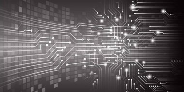 soyut teknoloji arka planı, vektör illüstrasyonu, siber güvenlik kavramı