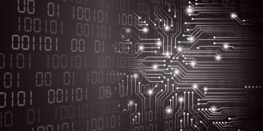 soyut teknoloji arka planı, vektör illüstrasyonu, siber güvenlik kavramı