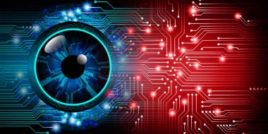 göz siber devre gelecekteki teknoloji konsepti