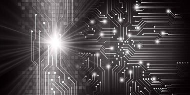 soyut teknoloji arka planı, vektör illüstrasyonu, siber güvenlik kavramı