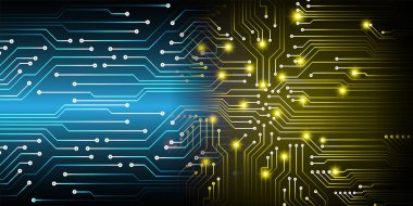 soyut teknoloji arka planı, vektör illüstrasyonu, siber güvenlik kavramı