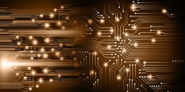 soyut teknoloji arka planı, vektör illüstrasyonu, siber güvenlik kavramı