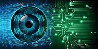 göz siber devre gelecekteki teknoloji konsepti